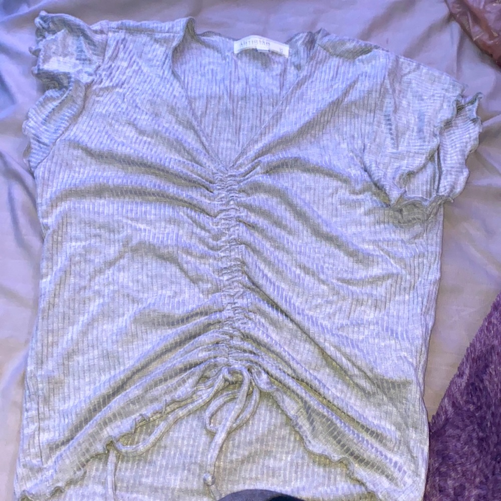 Grey crop top in a size medium